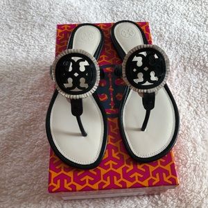 Tory Burch Miller Fringe Sandals